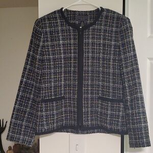 Blazer zip up sweater jacket